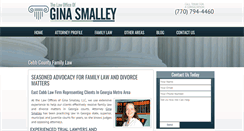 Desktop Screenshot of ginasmalleyattorney.com